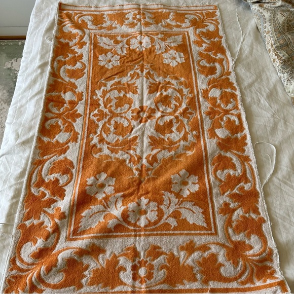 Vintage Sears Drylon Towel Set - Orange - Picture 5 of 8